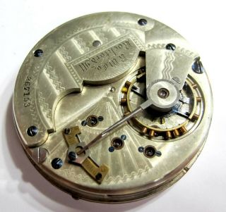 RUNS - 18S ROCKFORD 15J GR 83 POCKET WATCH MOVEMENT (C3) 4