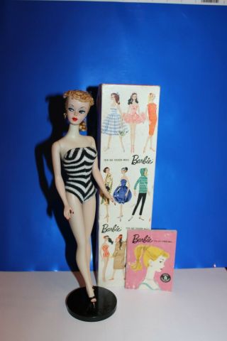 Vintage Barbie Ponytail 1,  Booklet And Stand