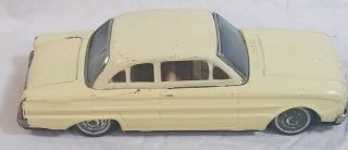 Vintage Bandai Tin Friction Powered 1963 Ford Falcon Made In Japan