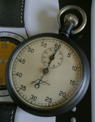 Rare Antique Junghans Germany 29a 92984 Stop Watch