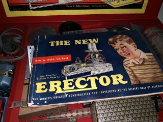 Vintage No 8 1/2 All Electric Erector Set In Metal Case Ac Gilbert Co.