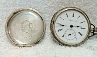 Antique Coin Silver Pocket Watch Face Marked Centennial