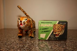 Vintage Wind Up Toys - Mechanical Leopard Jumping Zebra Lady Bug And Tortoise