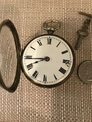 Vintage William Curls,  Brighton Key - Wind Pocket Watch,  6477,