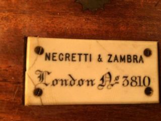 Marine Chronometer Nagretti & Zambra No.  3810 London Henry Hughes Thom.  Mercer 2