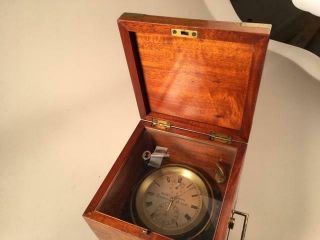 Marine Chronometer Nagretti & Zambra No.  3810 London Henry Hughes Thom.  Mercer 4