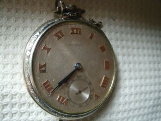 Vintage Bulova Pocket Watch Parts