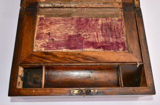 Antique Mahogany Writing Slope Travel Box - For Rennovation 3