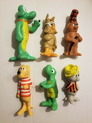 Vintage Walt Kelly Pogo And Friends Figures Set Of Six From 1969 Very Good
