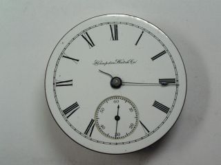 Antique 18 Size Hampden 7 - Jewel Hc Pocket Watch Movement W/dial M - 630