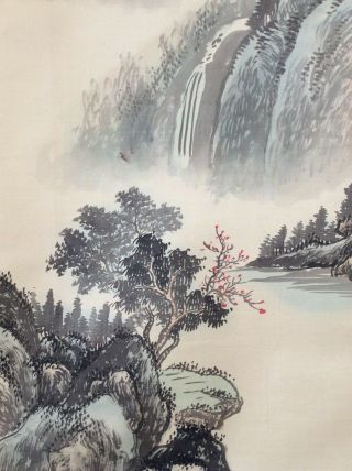掛軸Japan Japanese Hanging Scroll Landscape View Sansui [B271] 4