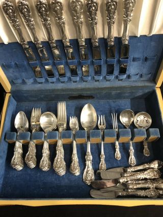 Reed And Barton Francis I Sterling Flatware Set For 8