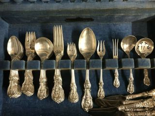 Reed And Barton Francis I Sterling Flatware Set For 8 2