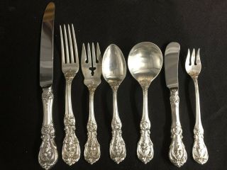 Reed And Barton Francis I Sterling Flatware Set For 8 4