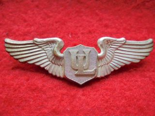 Extremely Rare Pre - Wwii Underwriter Laboratory Sterling Test Pilots Wings