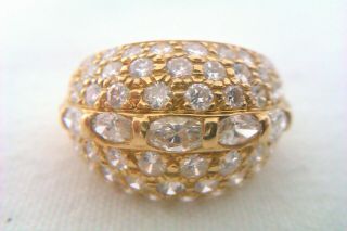 Rare 18ct Gold & 2.  76ct Of Diamonds French Ladies Ring Circa 2001 4