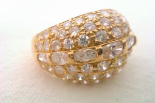 Rare 18ct Gold & 2.  76ct Of Diamonds French Ladies Ring Circa 2001 7