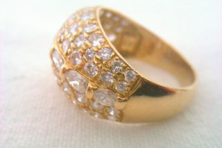 Rare 18ct Gold & 2.  76ct Of Diamonds French Ladies Ring Circa 2001 8