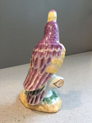 Antique Vtg Hand painted Porcelain Parrot Bird Figurine Marked 5 