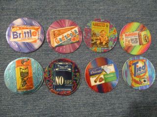 Topps 1994 Madcaps Mad Caps Full Set Of 128 Pogs Plus Slammers Wacky Packages