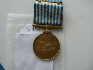 United Nations Service Medal Korea Medal With Nch Bar Canada Soldier Derome S451