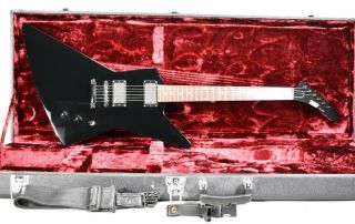 1991 Esp Mx - 220 Vintage Black Finish Electric Guitar W/ohsc