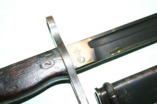 WW2 WW ll JAPANESE Type 30 BAYONET & SCABBARD Toyoda Automatic Loom SWEET 3