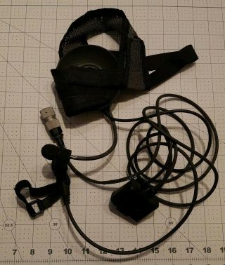 Harris Rf - 3020 - Hs003 Headset For An/prc - 152 & 152a Headphones Ptt 5 Pin