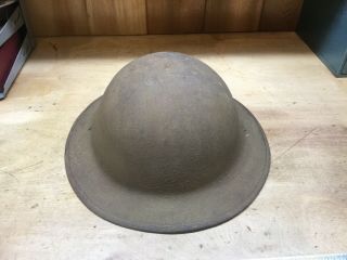Vintage Ww1 Military Helmet Doughboy Style 7g37