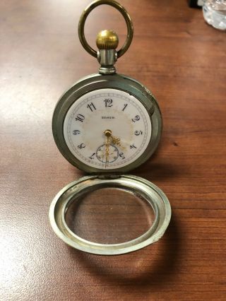 Rare Antique Elgin Pocket Watch 18s 17j Gr250 C.  1901 Keystone Silveroid Case A1