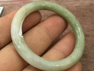 42mm certified natural emerald green silk flower jade bracelet children2470 2