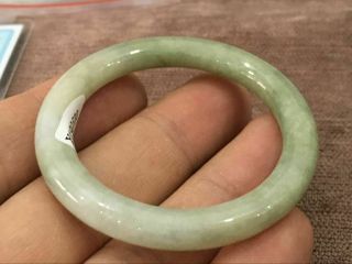42mm certified natural emerald green silk flower jade bracelet children2470 3