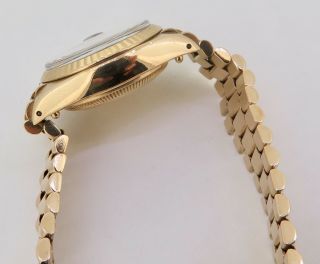 . Vintage 1981 Rolex Oyster Datejust 18K Gold Ladies Auto Watch Ref 6917 3