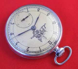 RARE Vintage Soviet Pocket watch Molnija USSR mechanical 18 jewels serviced 4
