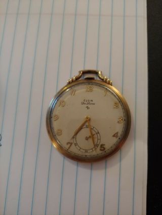 Vintage 1941 10k Gf Elgin Deluxe Pocket Watch
