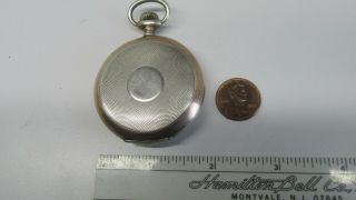 junghans OF pocket watch vintage 800 silver case 15 jewels running 24 hour dial 2
