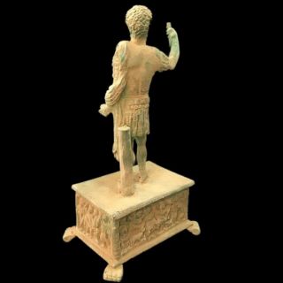 ROMAN ANCIENT BRONZE STATUE - 200 - 400 AD (2) LARGE 27.  5 Cm Tall 4