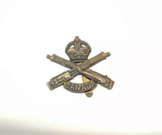 Wwi Canadian Machine Gun Corps Cap Badge With Slider