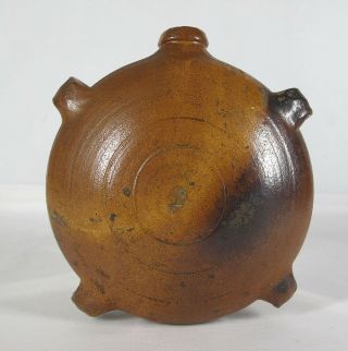 Antique 19th C French Stoneware Harvest Canteen From Normandy France Nr Yqz