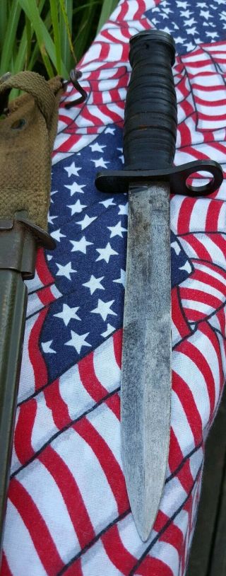 U.  S.  M4 CASE BAYONET Fighting Knife B.  M.  CO USM8 sheath 4