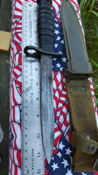 U.  S.  M4 CASE BAYONET Fighting Knife B.  M.  CO USM8 sheath 7