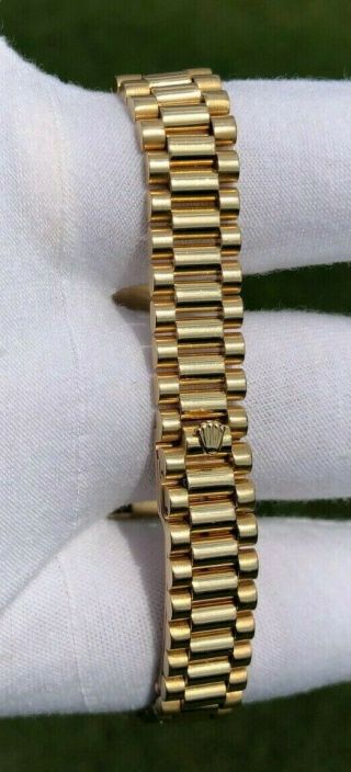 Rolex 18K Yellow Gold Diamond & Sapphire President Datejust 6917 Extra Links 72g 10