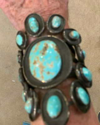 Huge (6 ") Navajo Bracelet.  Antique.  Serious Oollectors.  294 Grams.