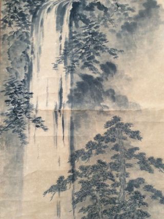 掛軸Japan Japanese Hanging Scroll Landscape View Sansui [E312] 4