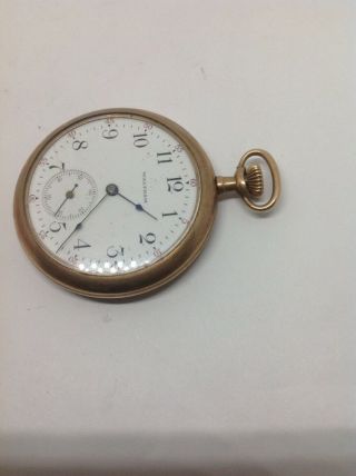 Vintage 12 Size ? Waltham Pocket watch 15 Jewel 5