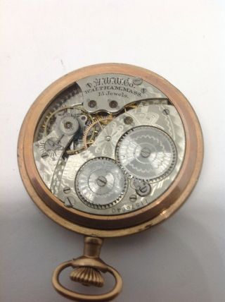 Vintage 12 Size ? Waltham Pocket watch 15 Jewel 7