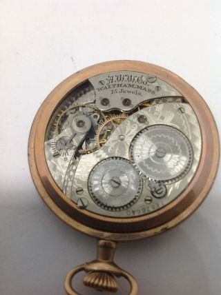 Vintage 12 Size ? Waltham Pocket watch 15 Jewel 8