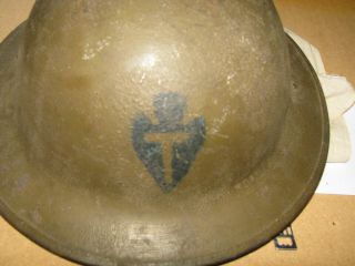 World War 1 Us Army Helmet Texas T Patchers 36th Division