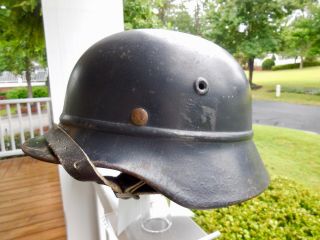 Wwii Beaded M - 40 German Helmet,  All