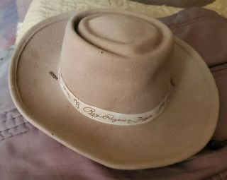 Vintage 1950s Roy Rogers Double Bar Ranch Trigger Kids Cowboy Hat Size Large